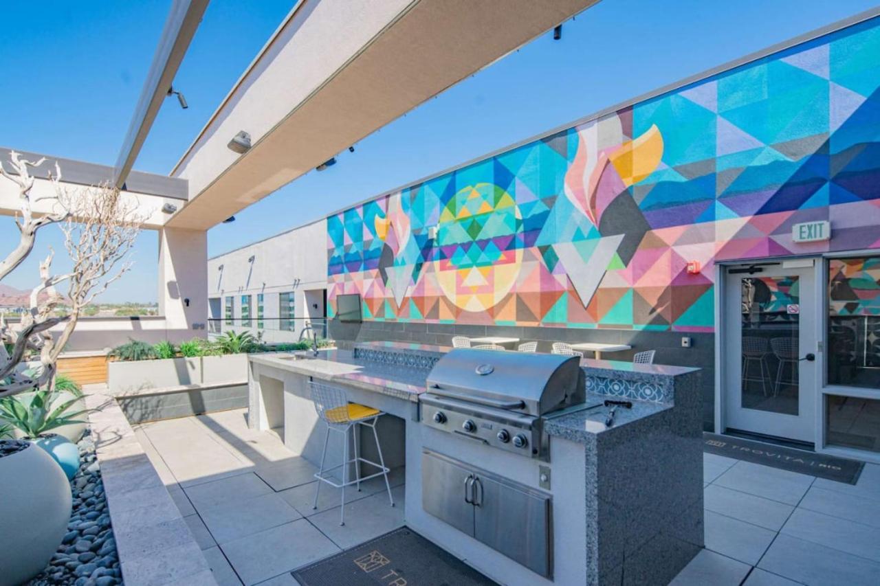 Stylish 1Bd - Pool, Gym, Parking, W-D - Sleeps 4 Apartment Tempe Exterior photo